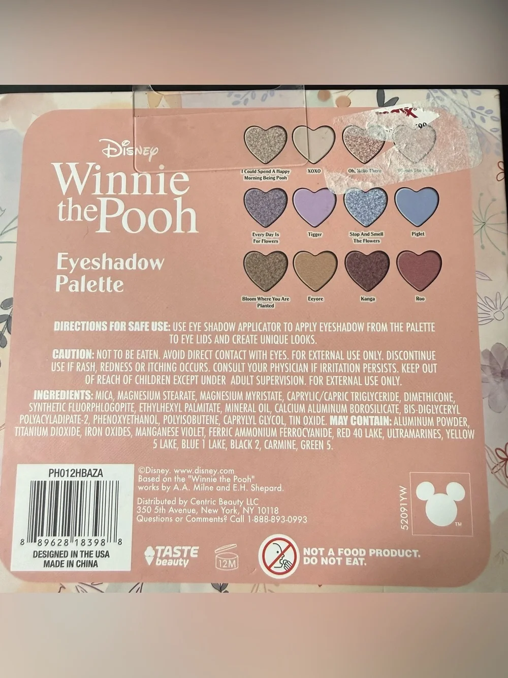 Disney Winnie the Pooh Eyeshadow Palette 12 colors NEW
